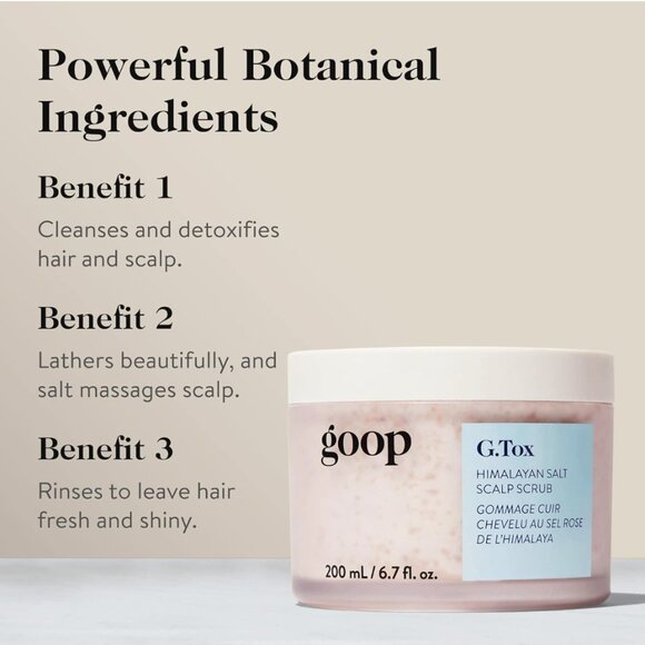 Goop Beauty G.Tox Himalayan Salt Scalp Scrub Shampoo - Picture 3 of 4